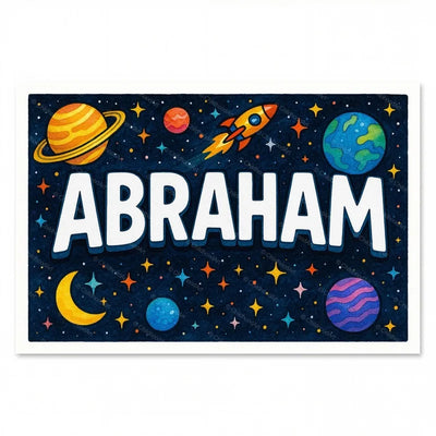 Abraham name art