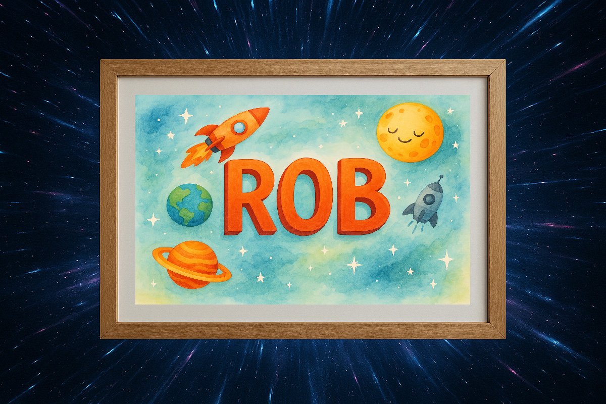 Rob Personalized Outer Space Art 379