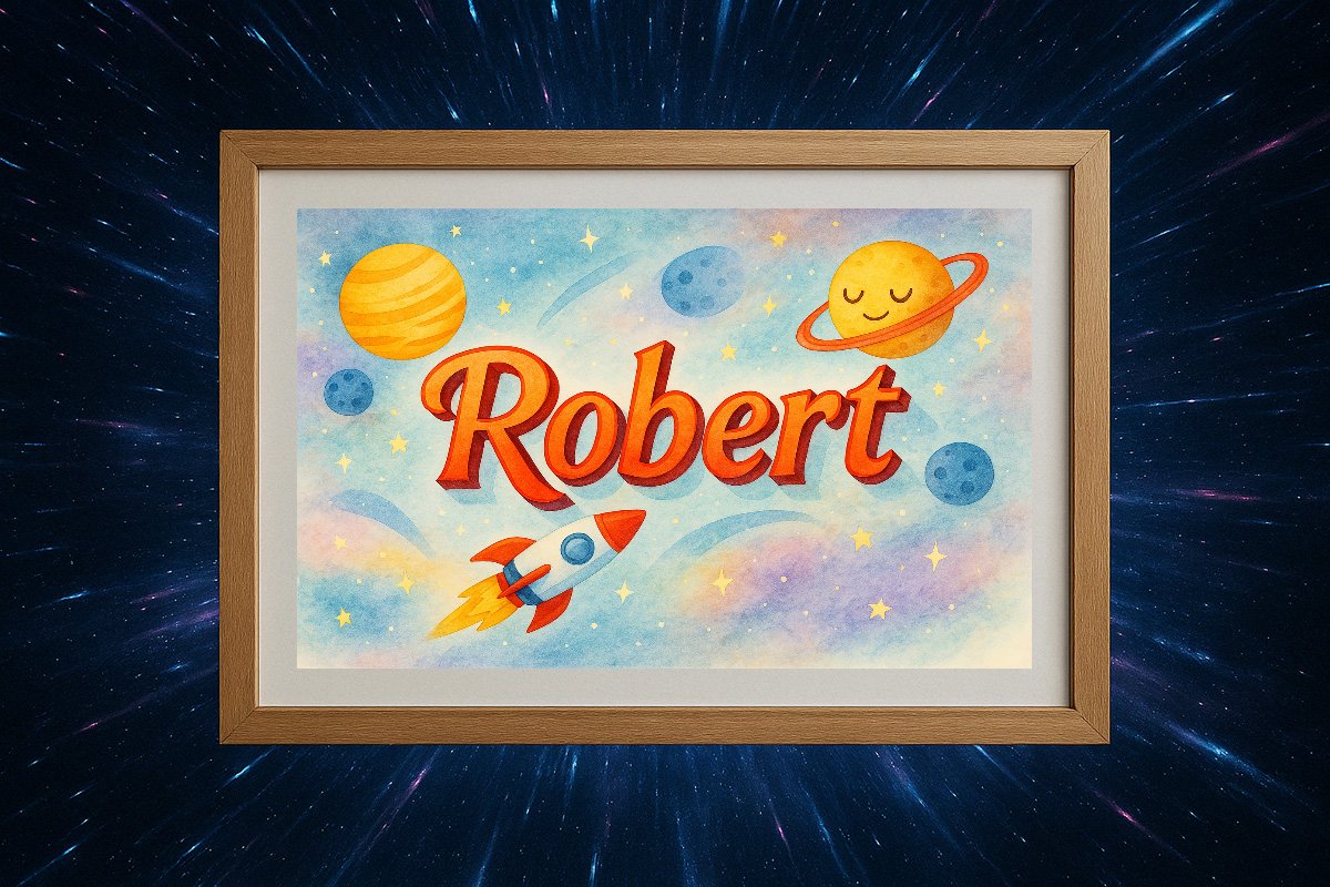 Robert Personalized Outer Space Art 363