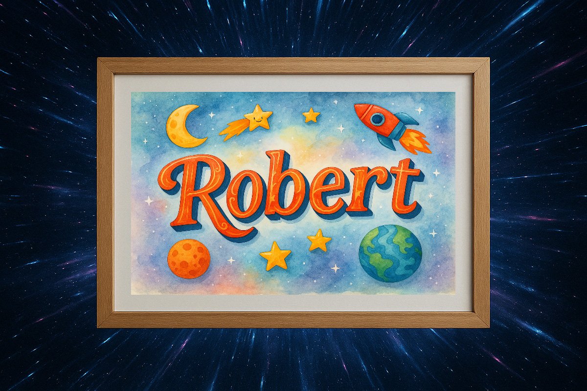 Robert Personalized Outer Space Art 364