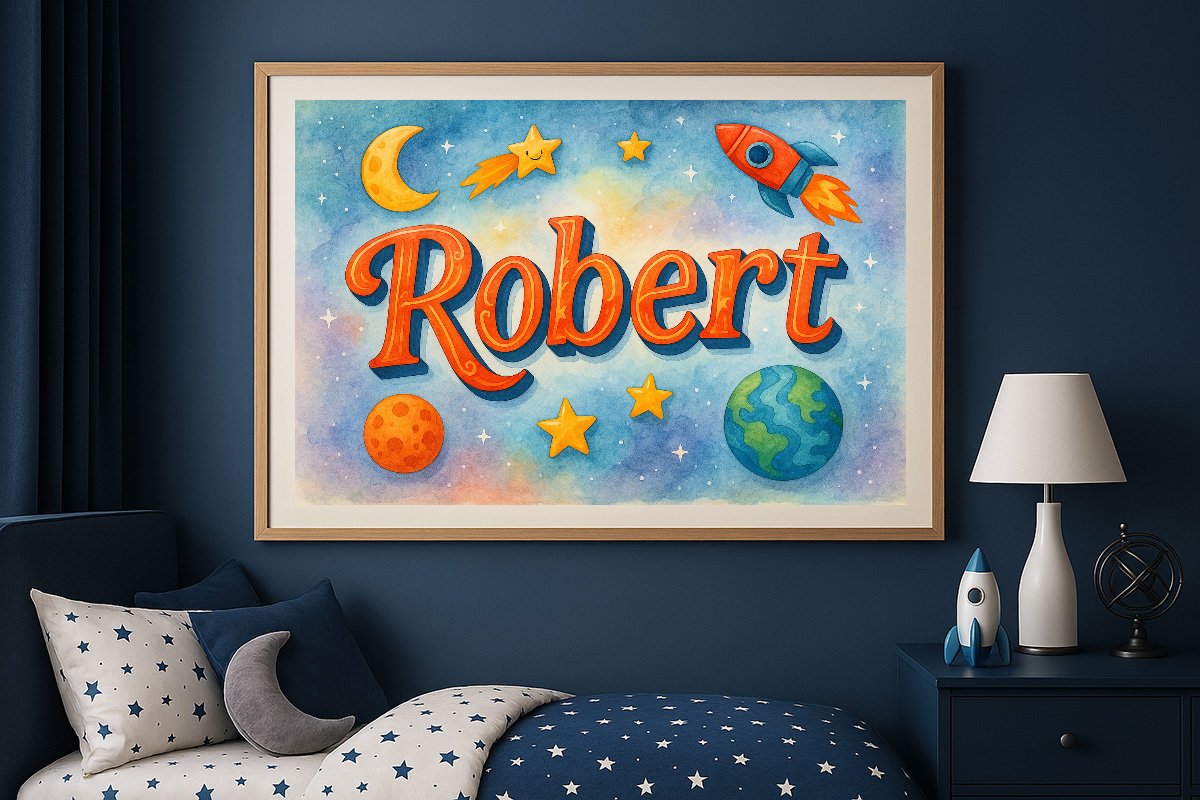 Robert Personalized Outer Space Art 364