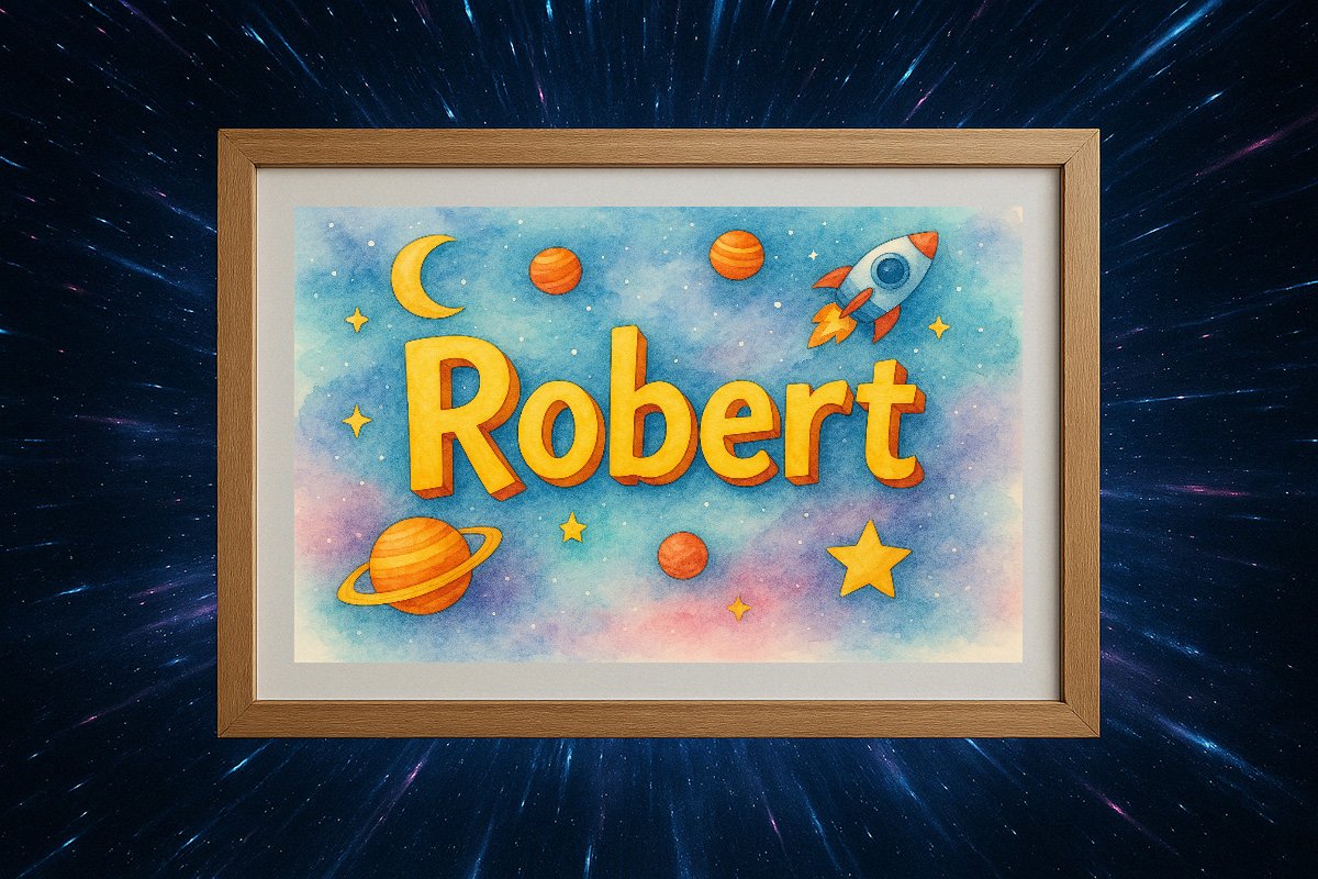 Robert Personalized Outer Space Art 366