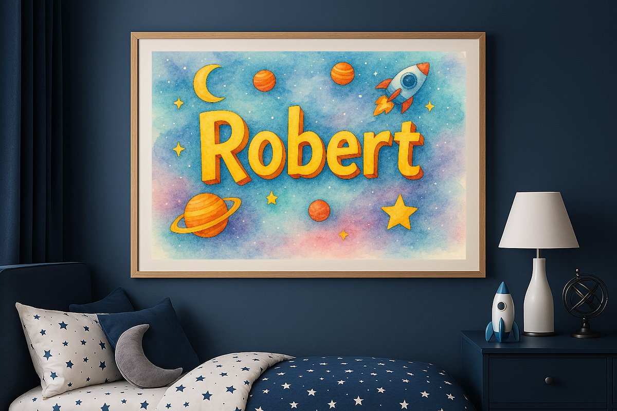 Robert Personalized Outer Space Art 366