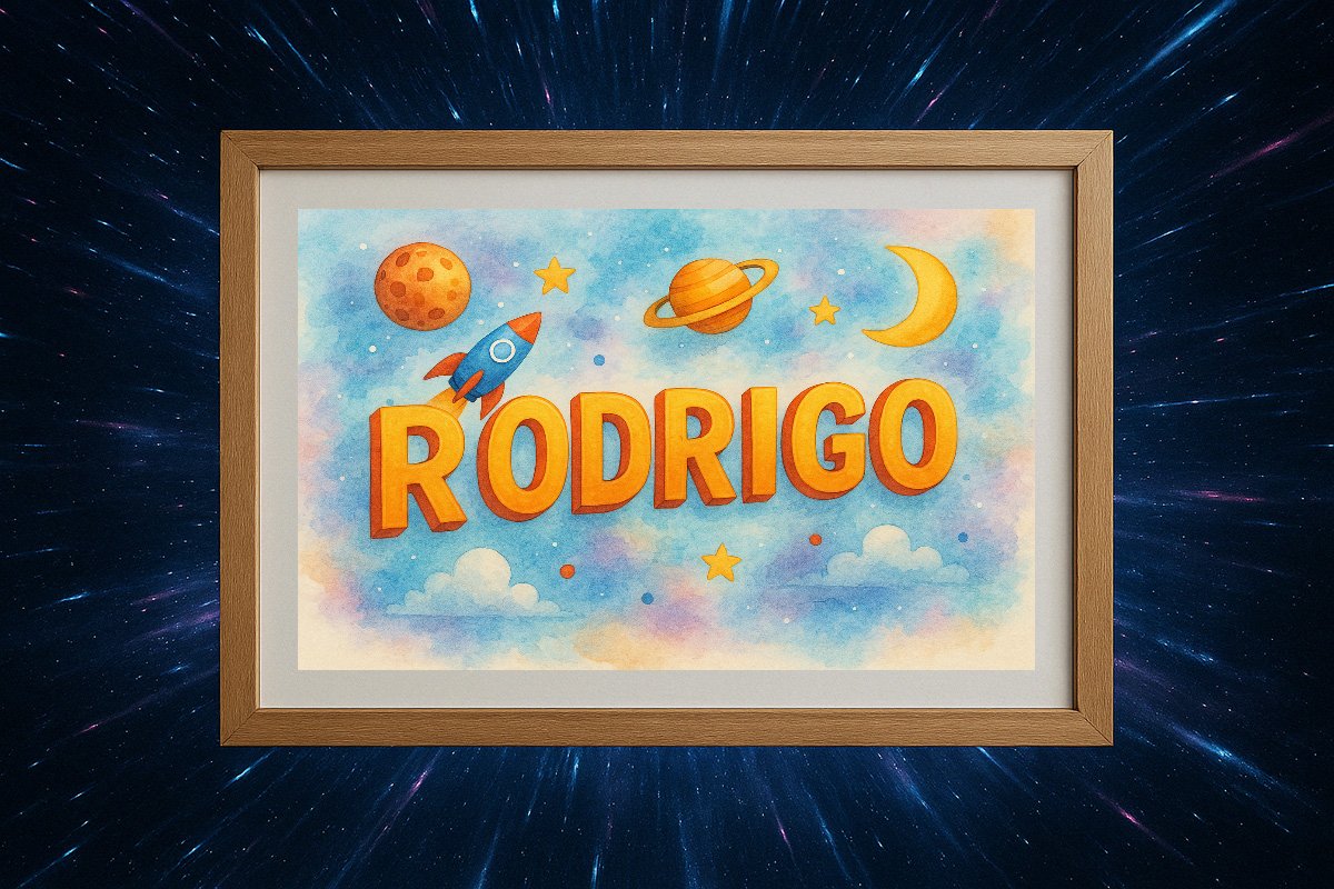 Rodrigo Personalized Outer Space Art 1208