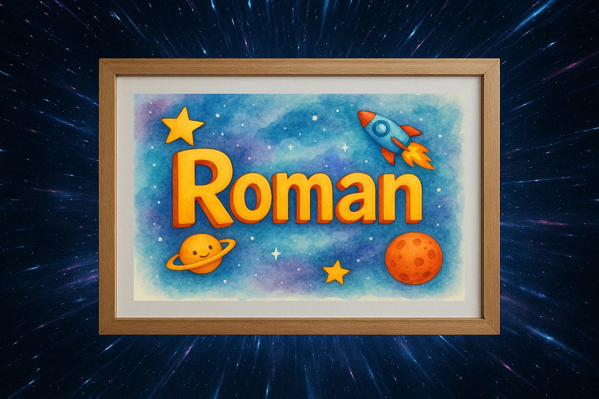 Roman Personalized Outer Space Art 267