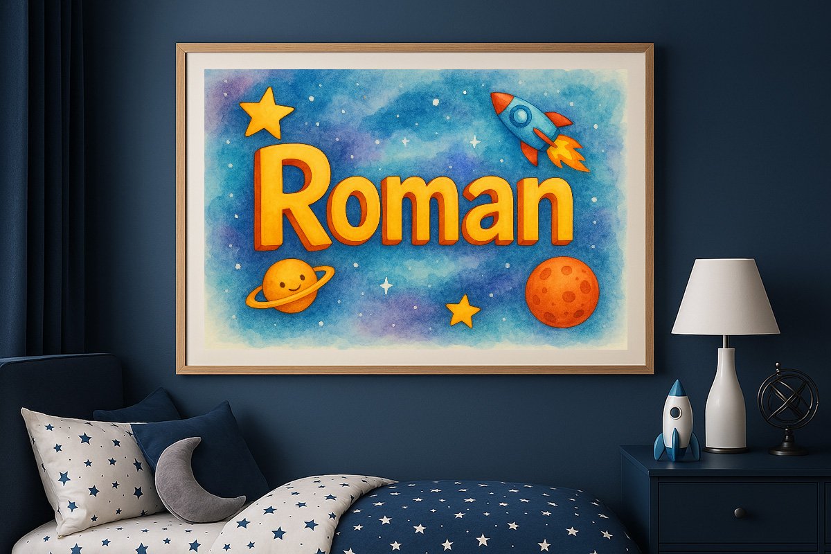 Roman Personalized Outer Space Art 267
