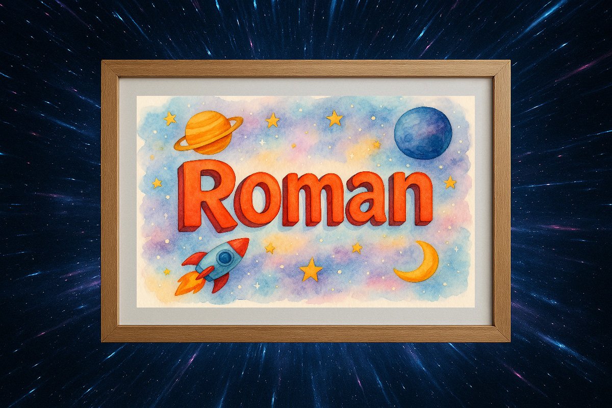 Roman Personalized Outer Space Art 268