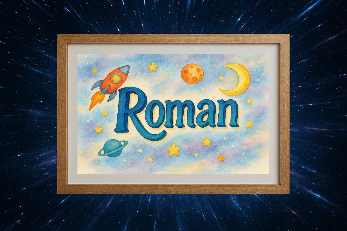 Roman Personalized Outer Space Art 270