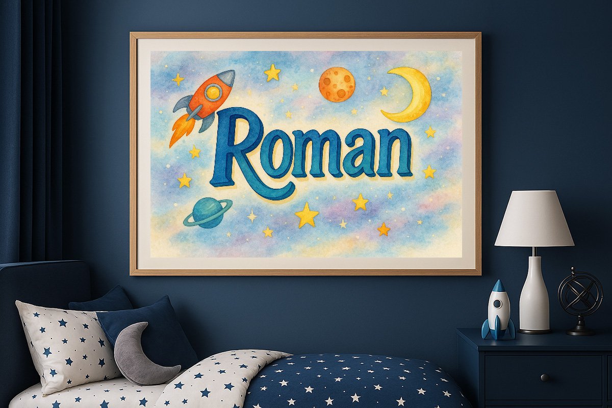 Roman Personalized Outer Space Art 270