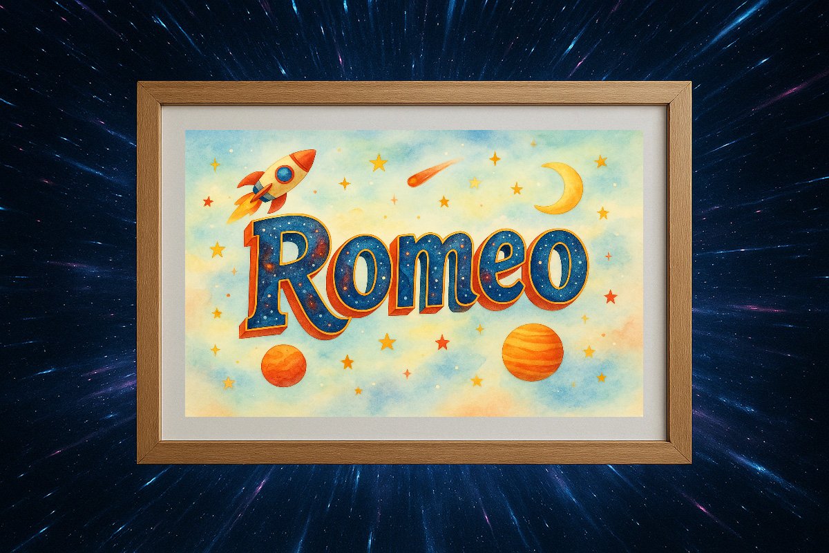 Romeo Personalized Outer Space Art 787