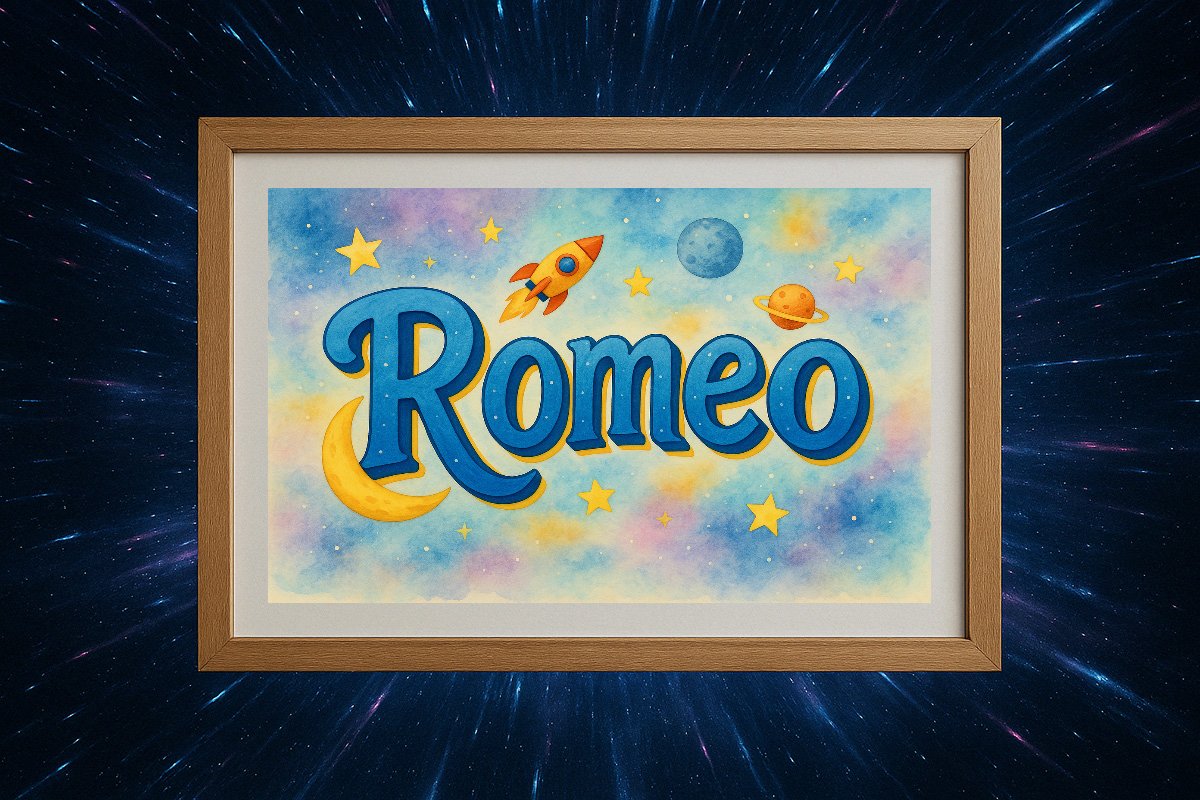 Romeo Personalized Outer Space Art 788