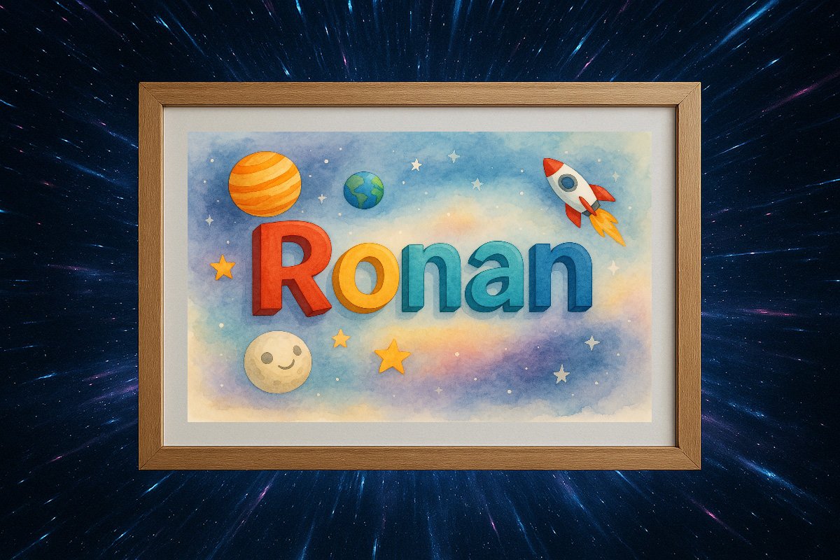 Ronan Personalized Outer Space Art 790