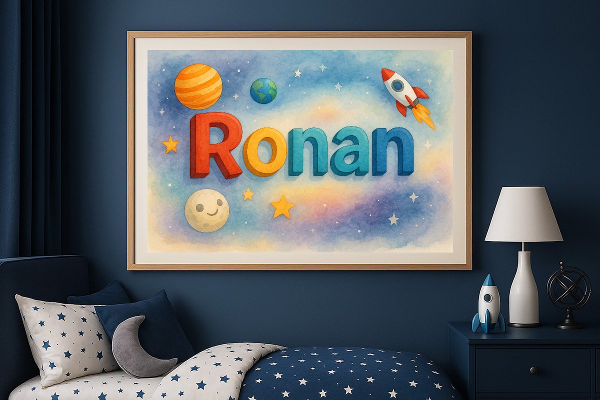 Ronan Personalized Outer Space Art 790