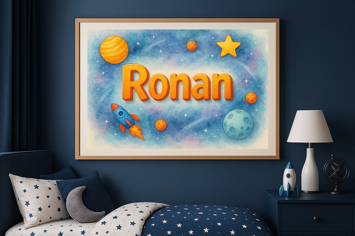 Ronan Personalized Outer Space Art 791