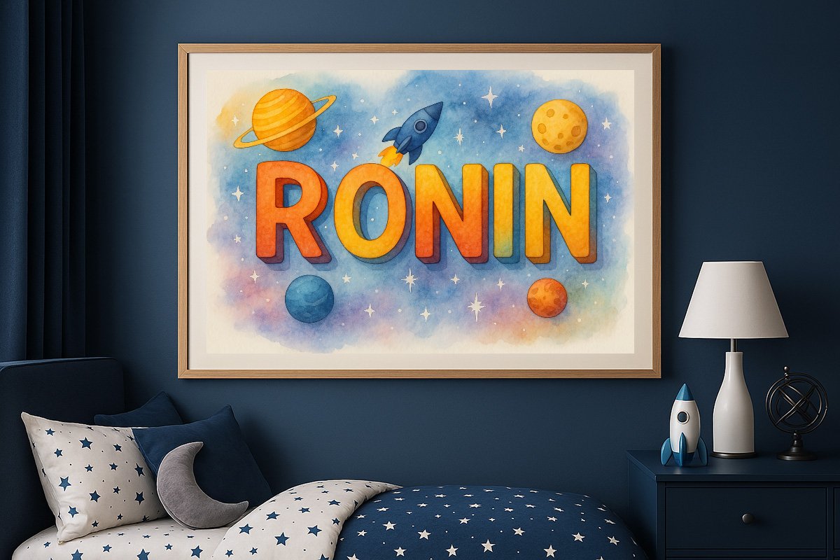 Ronin Personalized Outer Space Art 1149