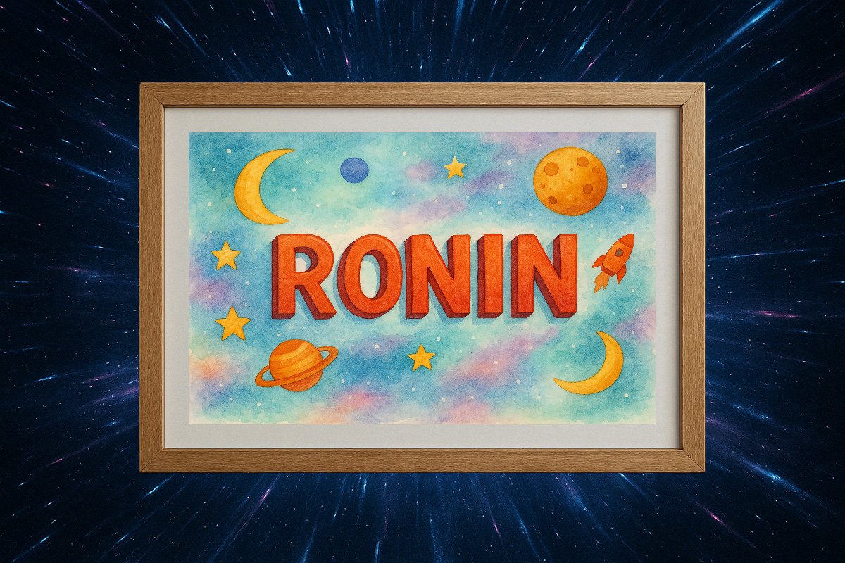 Ronin Personalized Outer Space Art 1150