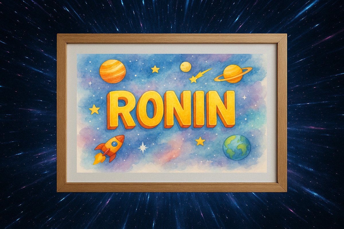 Ronin Personalized Outer Space Art 1151