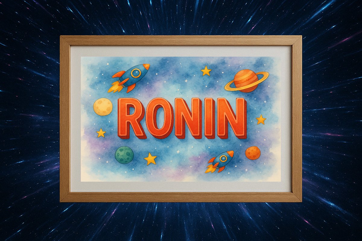Ronin Personalized Outer Space Art 1152
