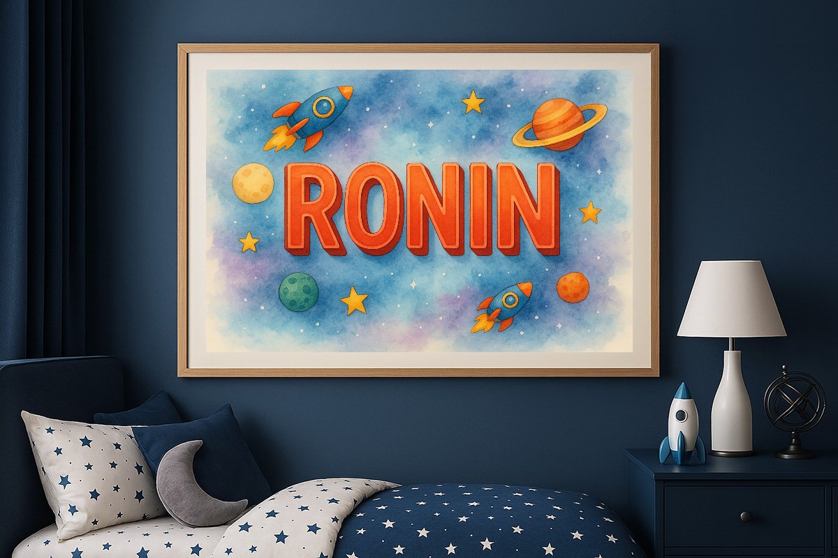 Ronin Personalized Outer Space Art 1152