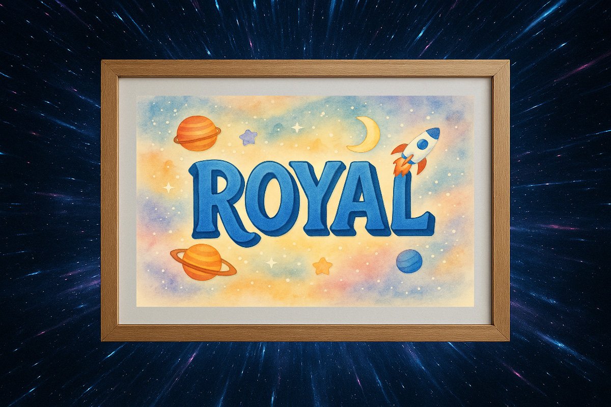 Royal Personalized Outer Space Art 1007