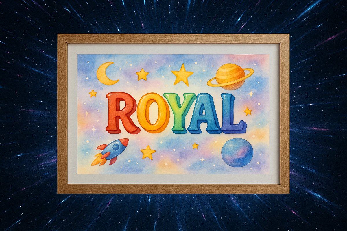 Royal Personalized Outer Space Art 1008