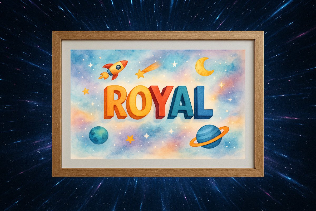 Royal Personalized Outer Space Art