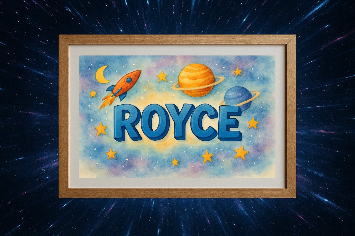 Royce Personalized Outer Space Art 1090