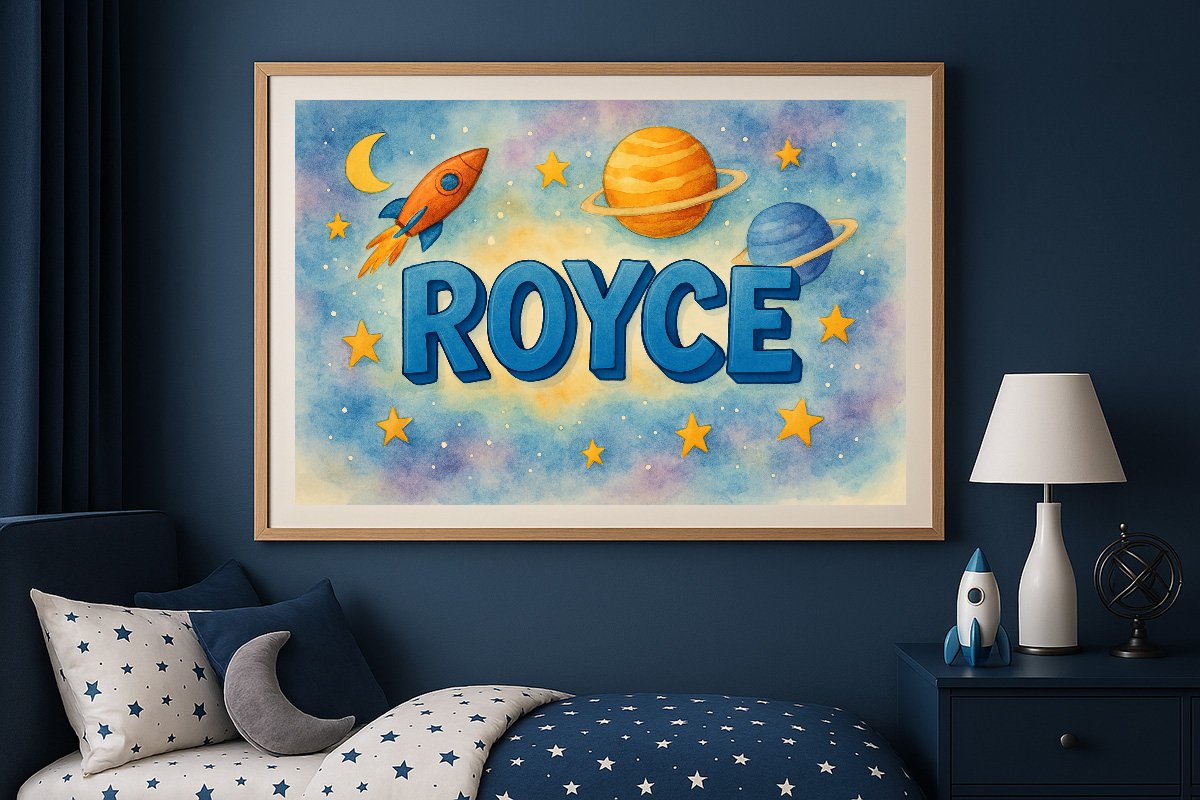 Royce Personalized Outer Space Art 1090