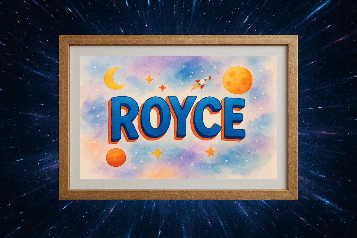 Royce Personalized Outer Space Art 1091