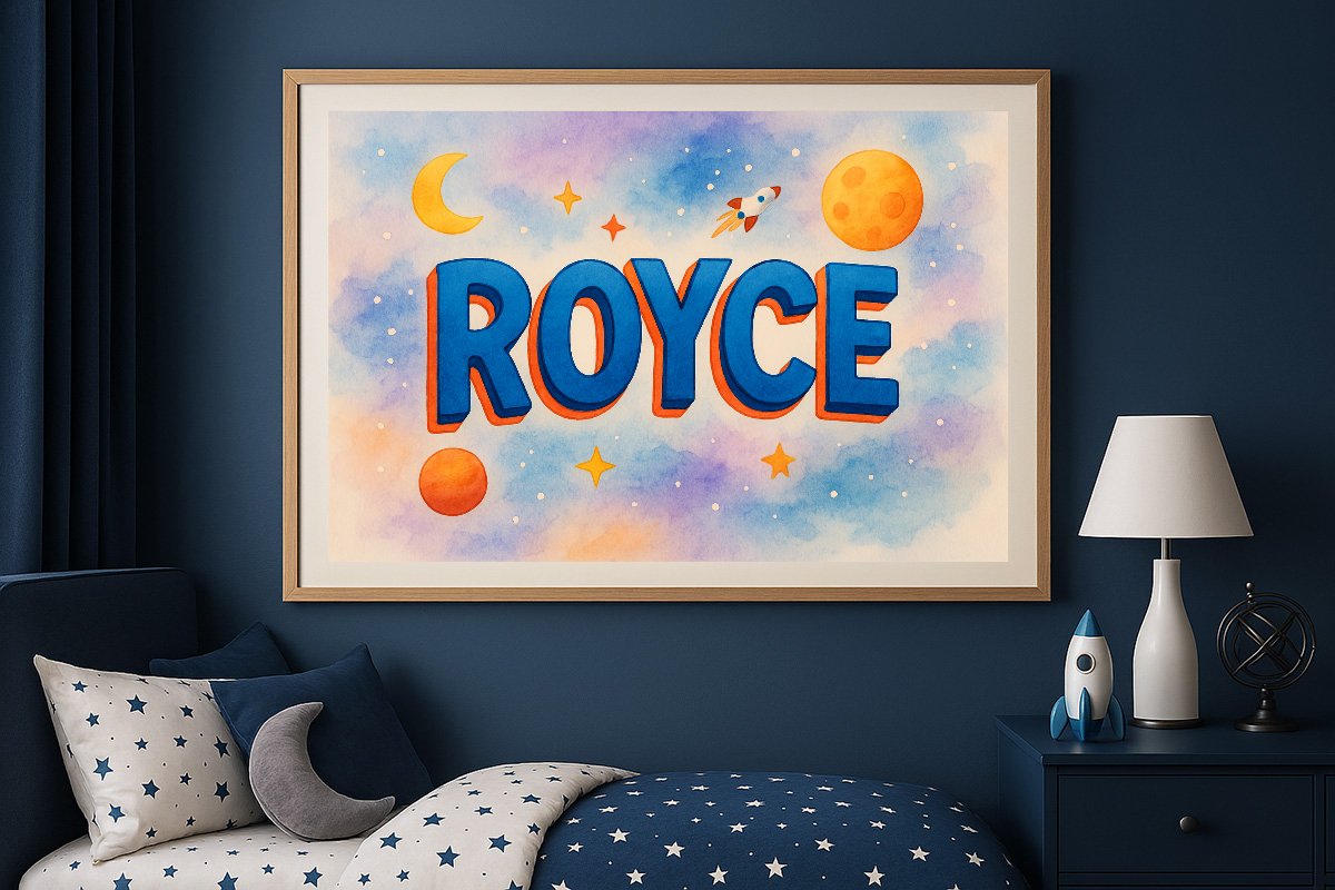 Royce Personalized Outer Space Art 1091