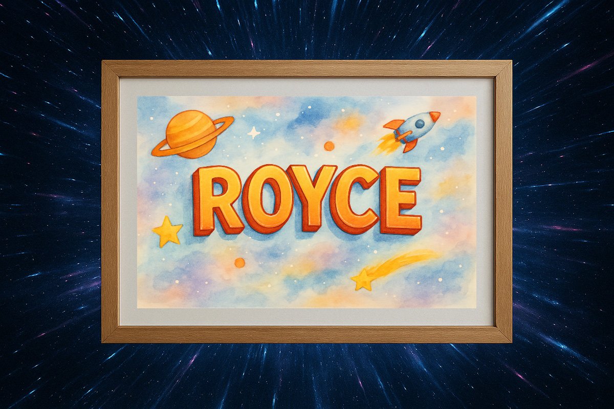 Royce Personalized Outer Space Art 1092