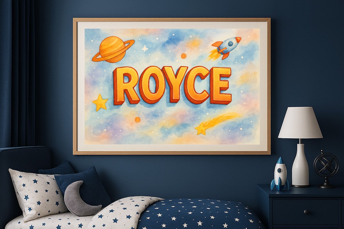 Royce Personalized Outer Space Art 1092