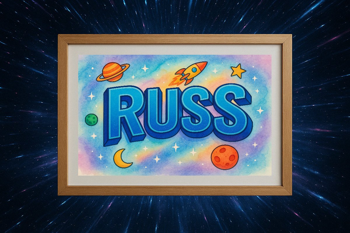 Russ Personalized Outer Space Art 2501