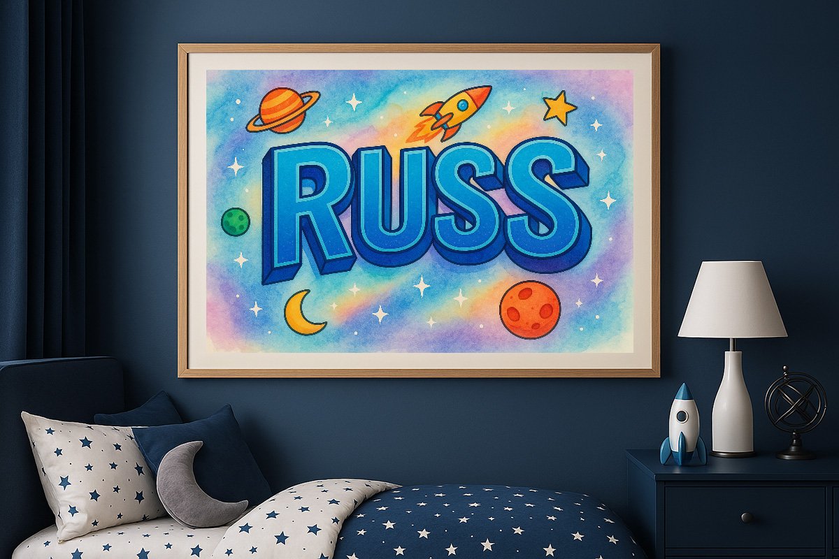 Russ Personalized Outer Space Art 2501