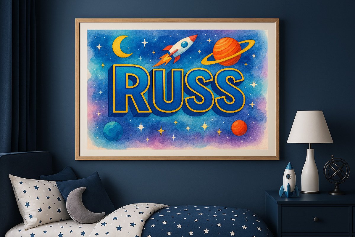 Russ Personalized Outer Space Art 2504