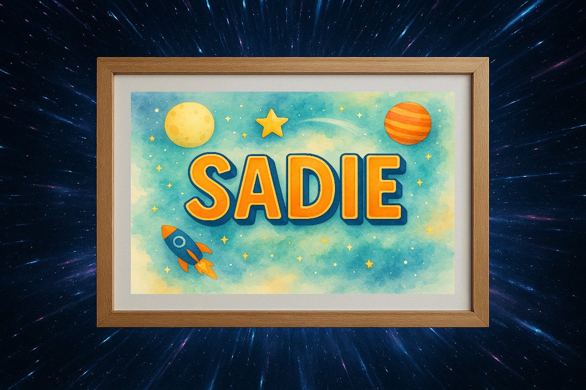 Sadie Personalized Outer Space Art 223