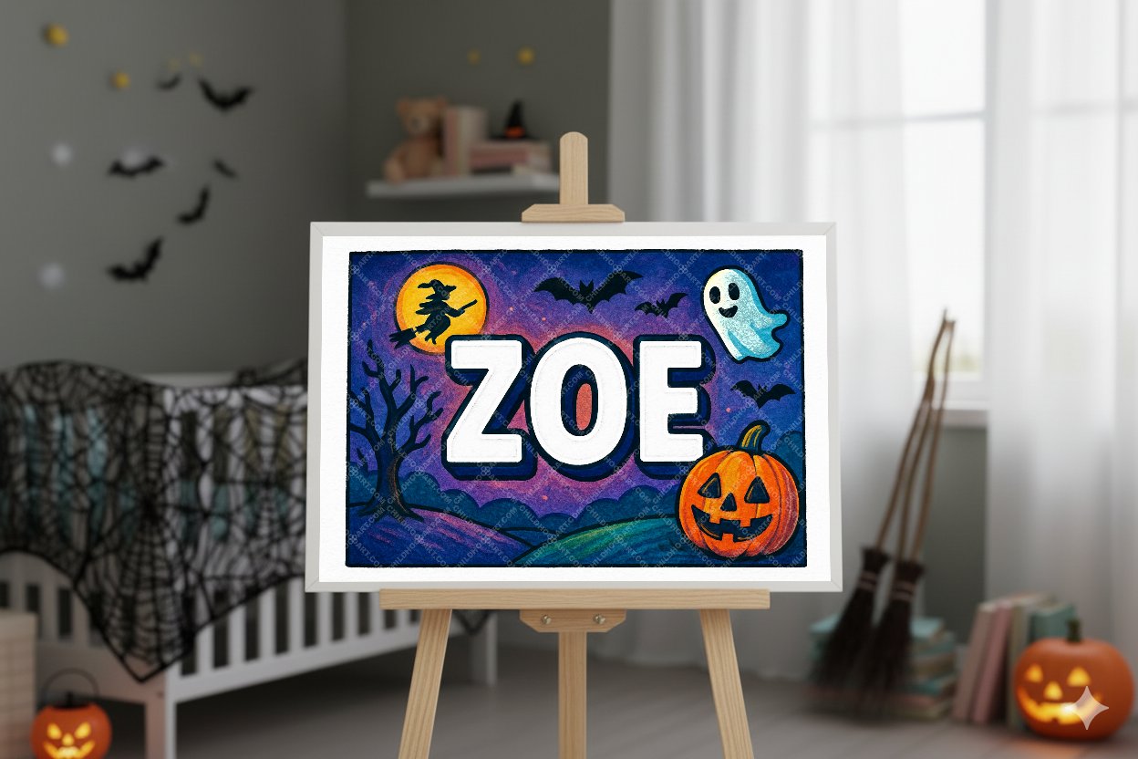 Halloween Name Art