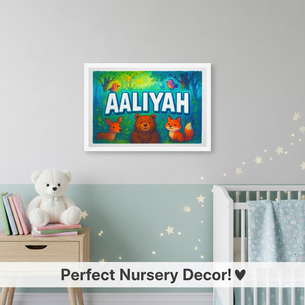 Personalized name art for Aaliyah