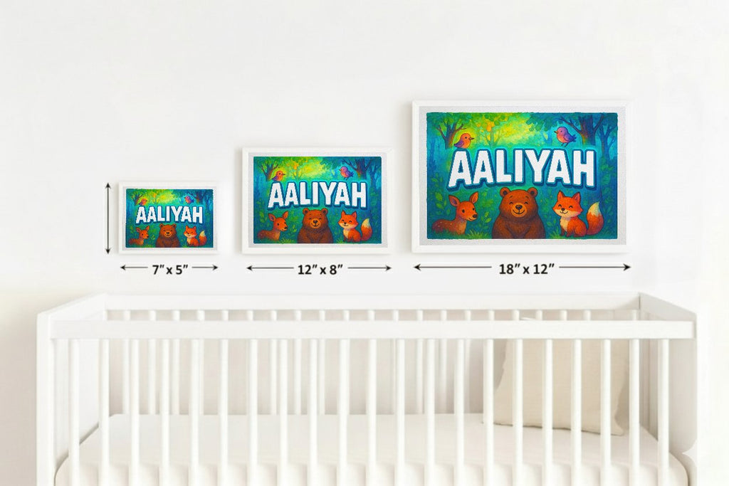Personalized name art for Aaliyah