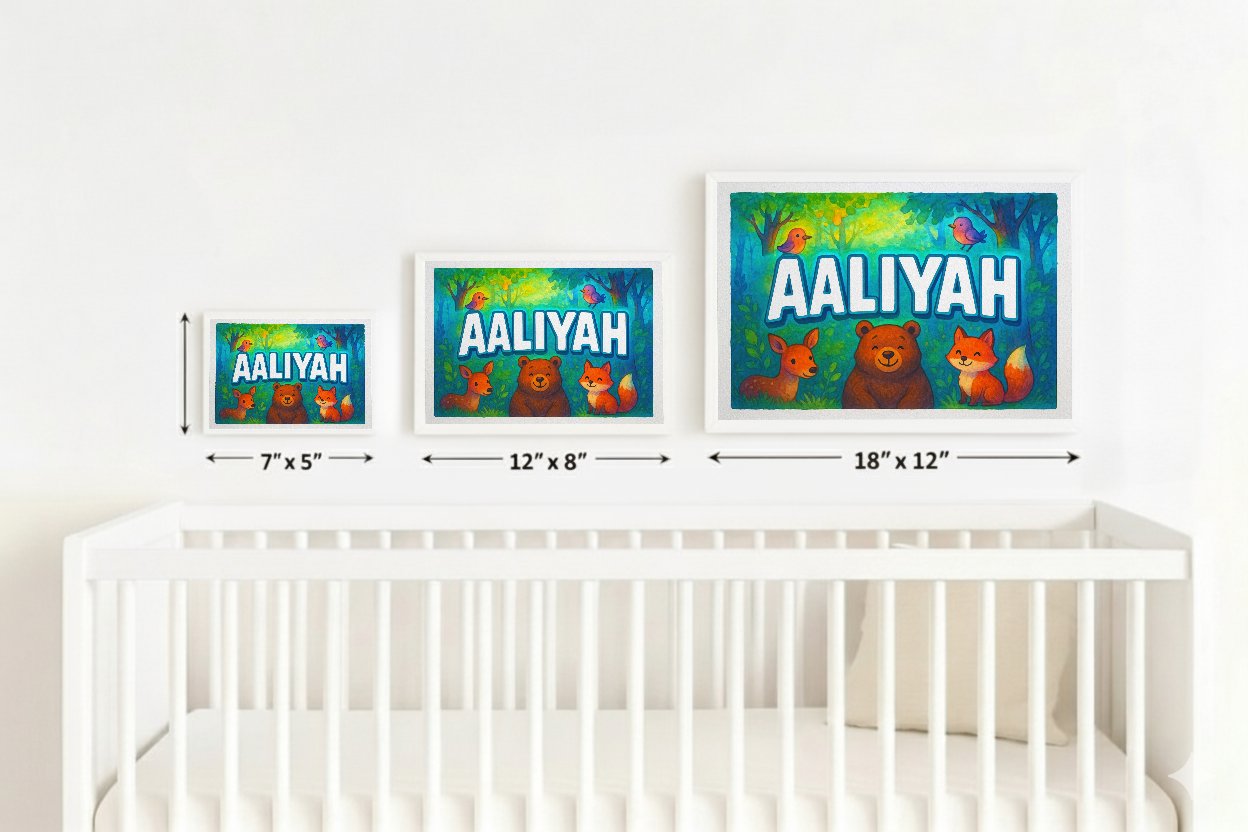 Personalized name art for Aaliyah