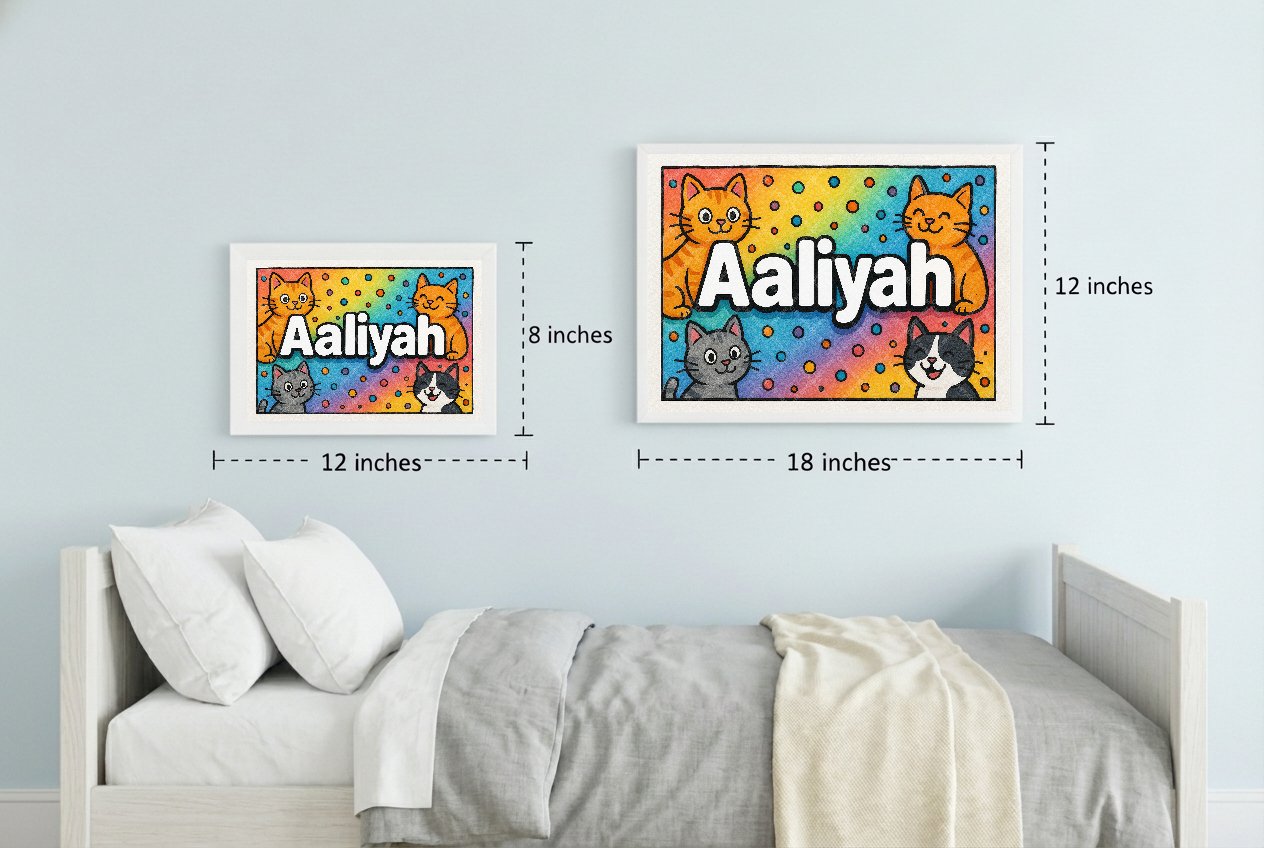 Personalized name art for Aaliyah