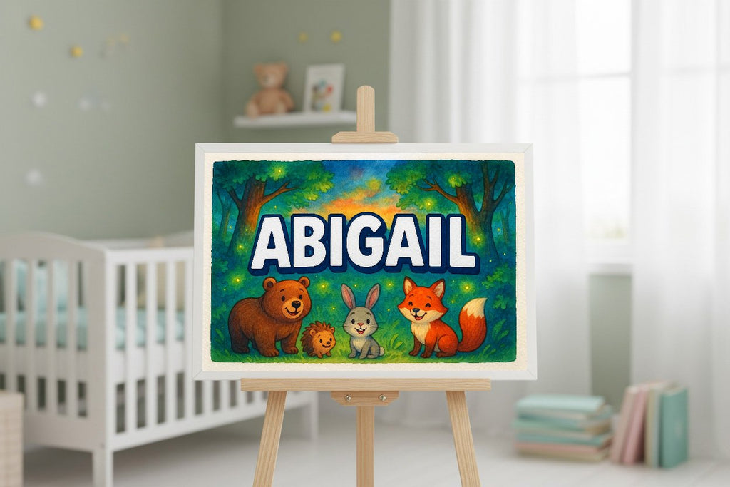 Personalized name art for Abigail