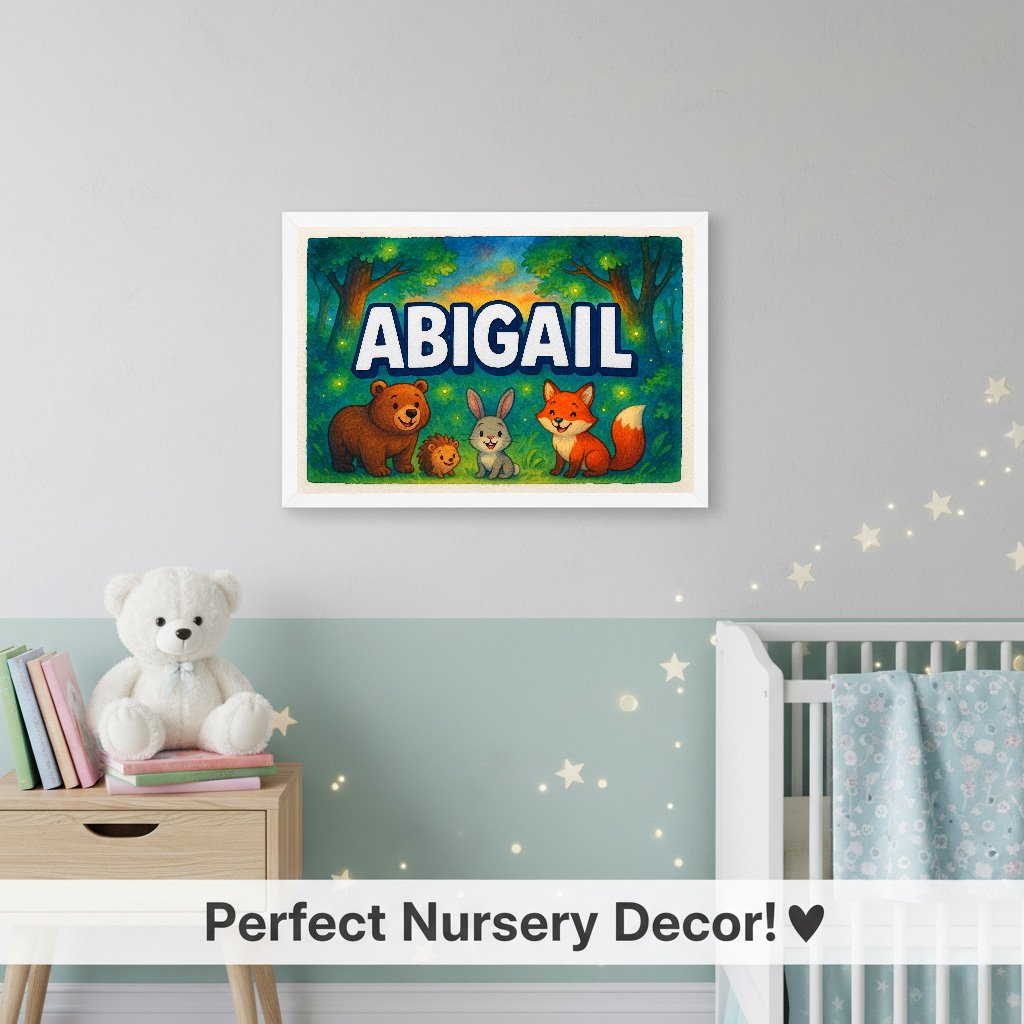 Personalized name art for Abigail