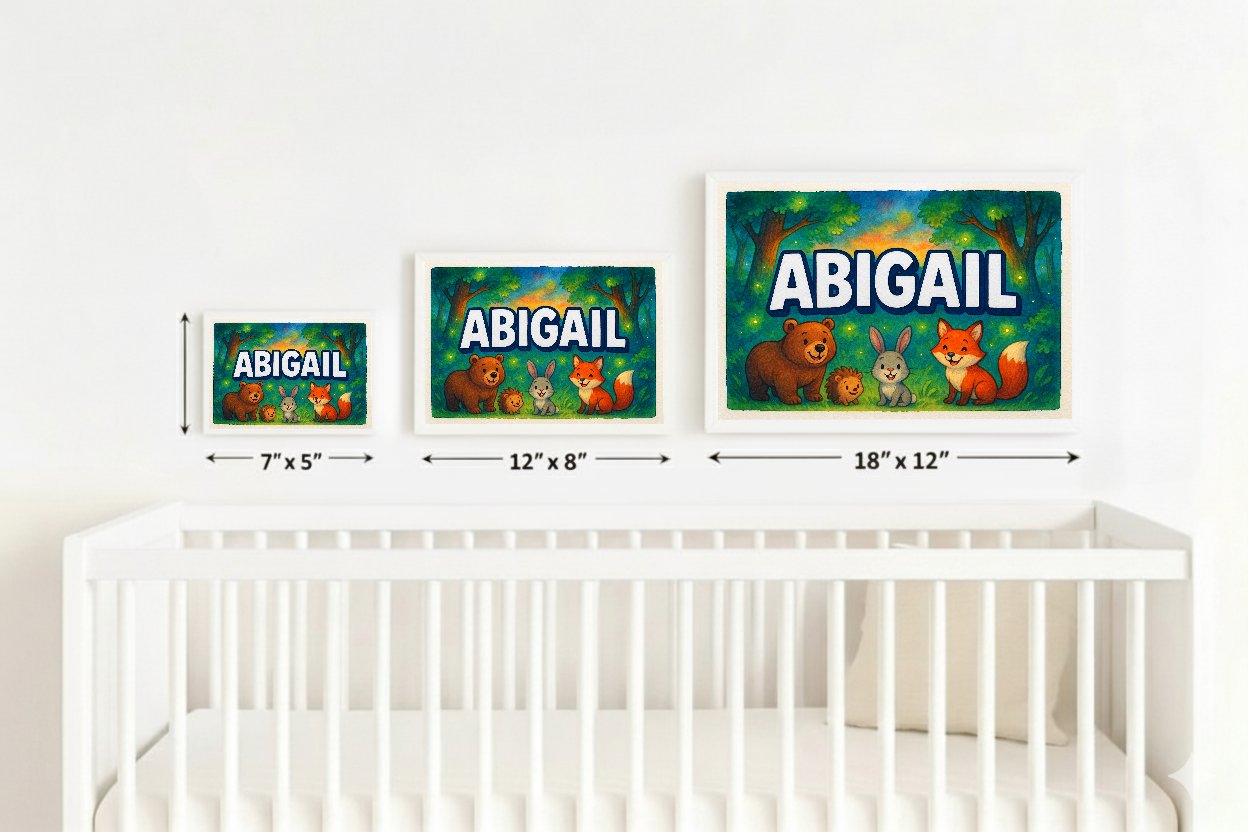 Personalized name art for Abigail