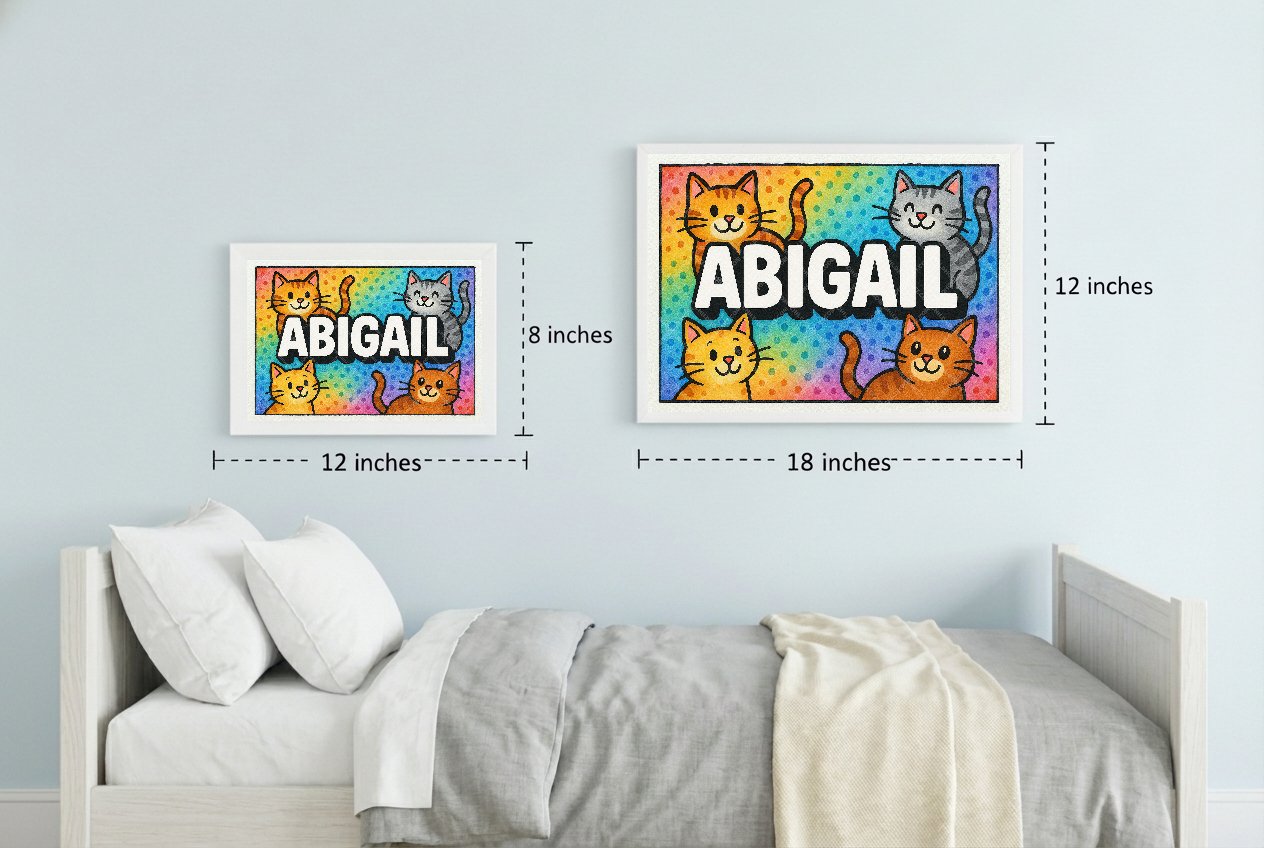 Personalized name art for Abigail