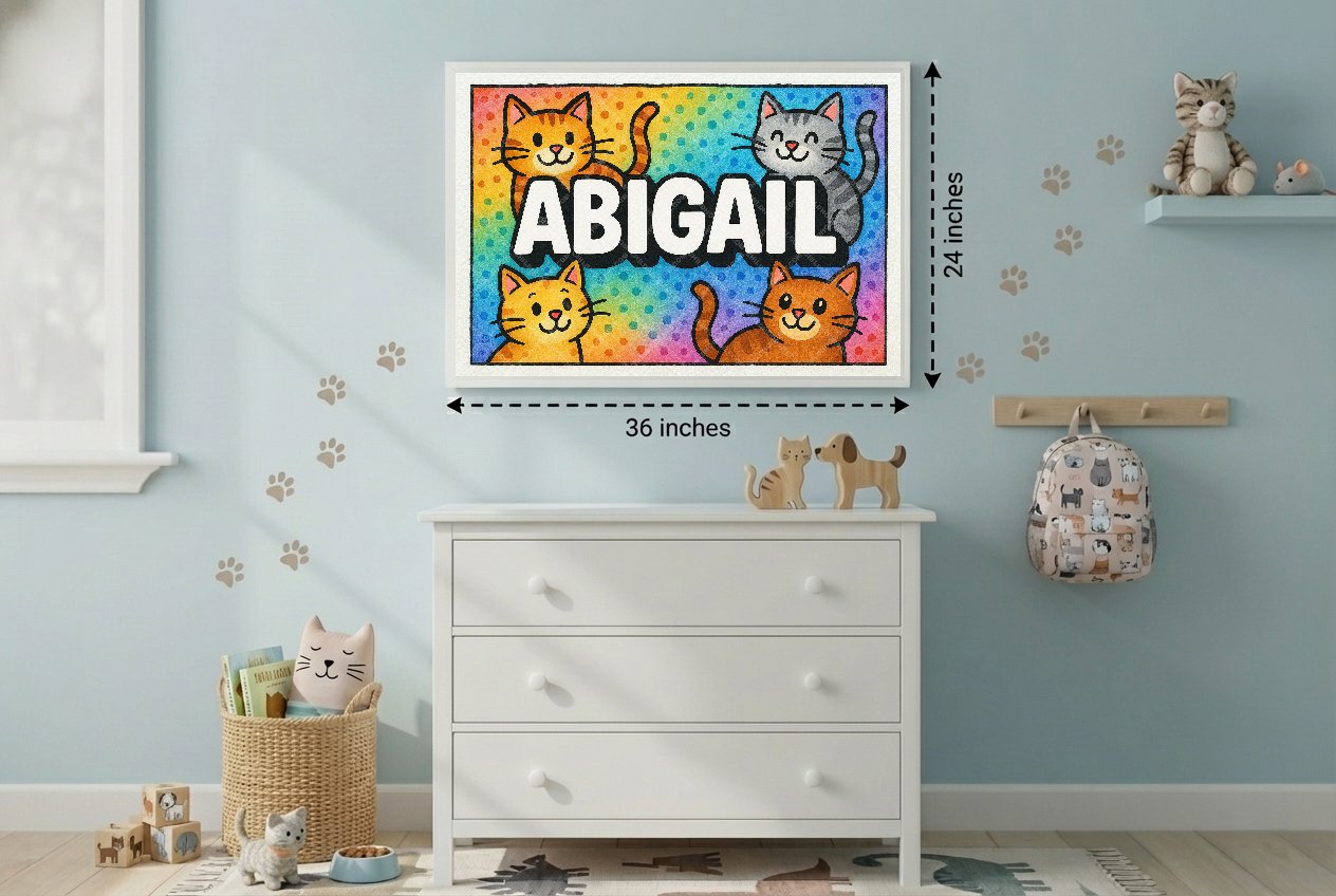Personalized name art for Abigail