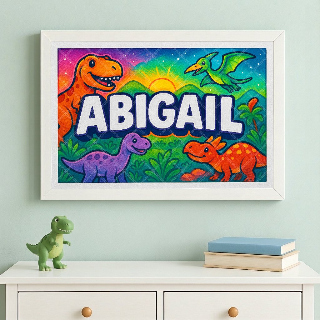 Personalized name art for Abigail