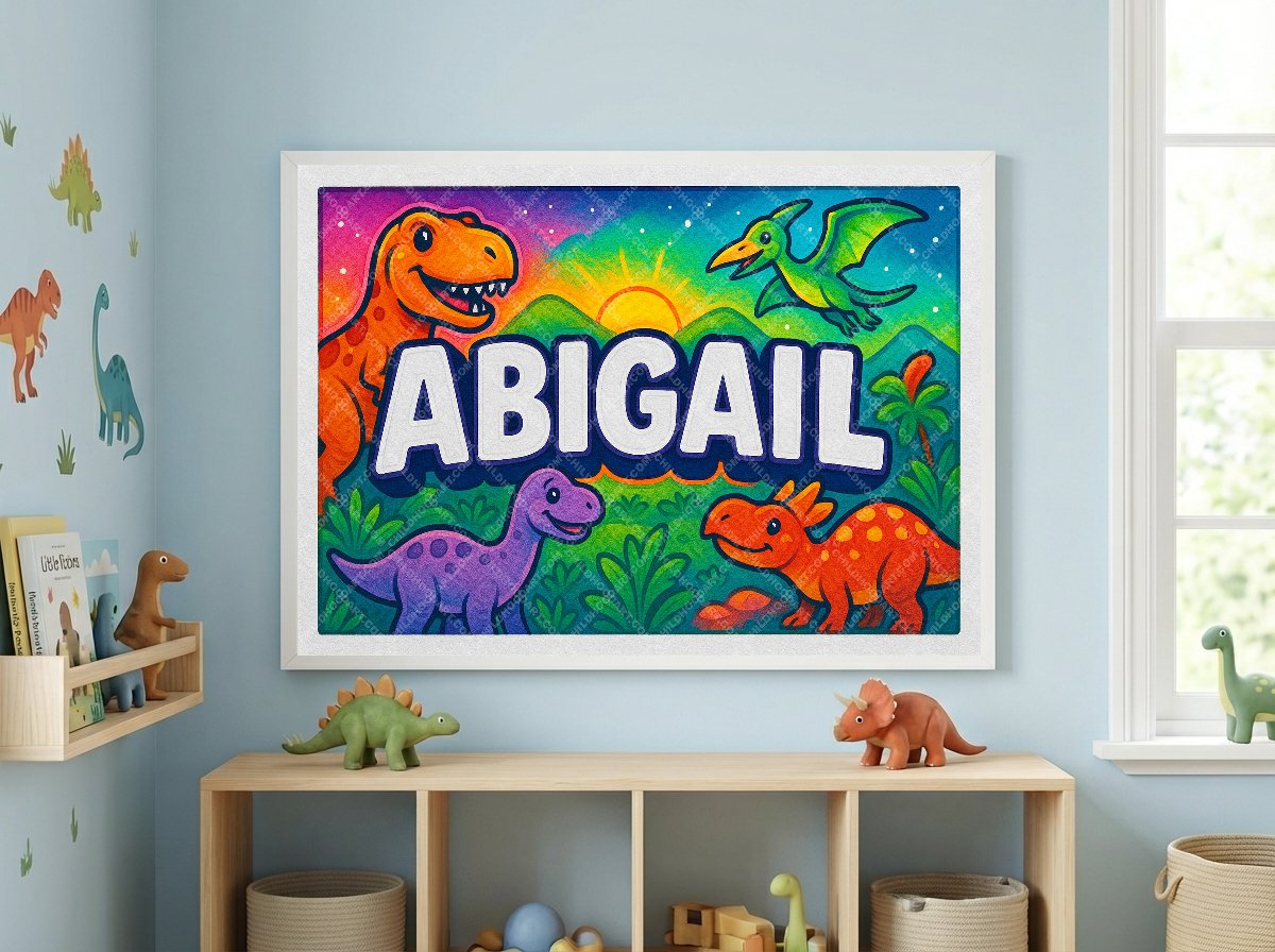 Personalized name art for Abigail