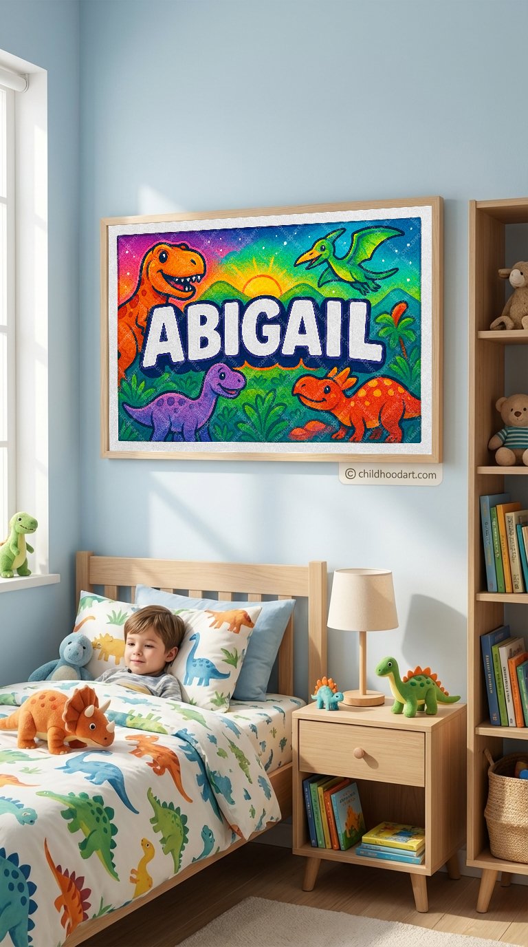 Personalized name art for Abigail