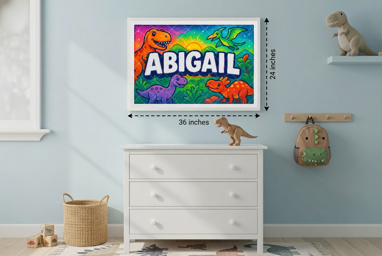 Personalized name art for Abigail